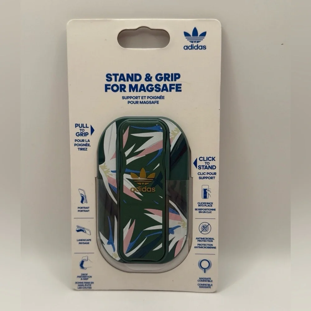 Adidas Stand and Grip for MagSafe Phones Vertical Horizontal Stand Magnetic New